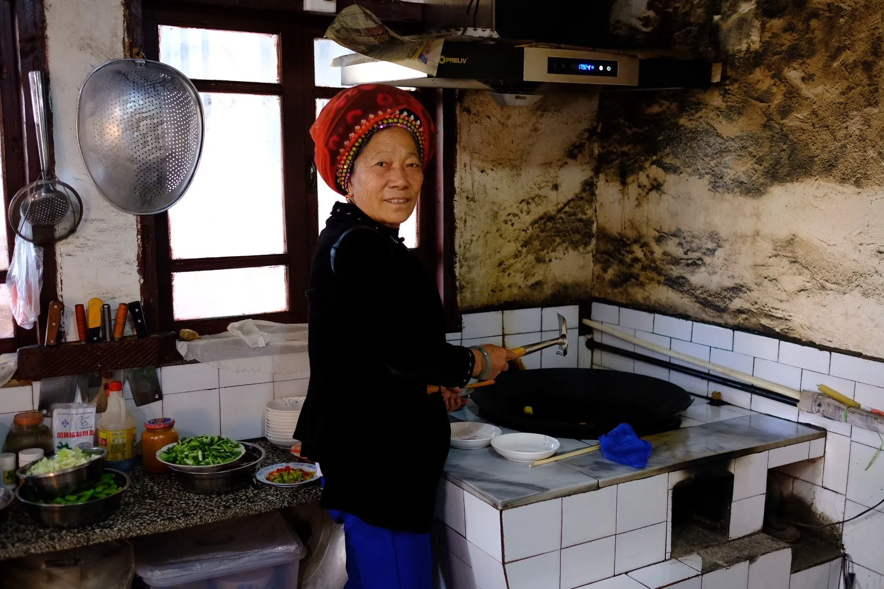Lunch with a Bai family near Dali in Yunnan, China